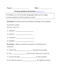 Dividing Syllables Ela Literacy Rf 2 3c Reading Foundational Skills Reading Foundational Skills Syllable Worksheet Foundational Skills