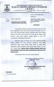 Pengusulan kenaikan pangkat pns ini dikelompokkan sesuai dengan jabatan fungsional umum (staf) dan untuk jabatan fungsional dan struktural yang memiliki surat pengantar bahwa ia telah menduduki jabatan tersebut. Surat Pemberitahuan Kenaikan Pangkat Periode April 2020 Untuk Wilayah Kabupaten Serang Blog Paperplane