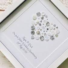 Silver Wedding Anniversary Personalised 25th Anniversary Etsy Silver Wedding Anniversary 25 Wedding Anniversary Gifts Silver Wedding Anniversary Gift