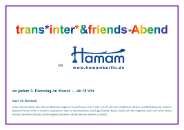 Nach einem klick auf die schaltflche weiter aktivieren sie die. Trans Inter Friends Abend An Jedem Dritten Dienstag Des Monats Ab 18 Uhr Ab 19 Mai 2020