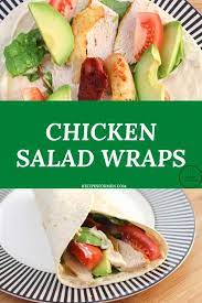 Use This Easy Recipe To Make Some Delicious Chicken Salad Wraps Delicious And Healthy Chicken Salad Chicken Salad Wrap Chicken Salad Wrap Healthy Salad Wraps