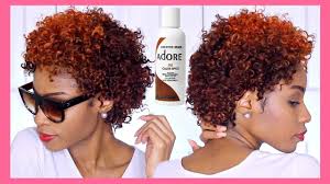 Caramel is a new term, as well as this caramel color short natural hairstyle, is also new for the majority. Diy Easy Ginger Orange Curly Twa Short Natural Hair Wig Using Adore Spiced Amber Youtube