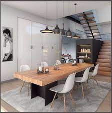 Dans une maison la décoration de chaque mur doit être pensée en fonction de la pièce la matière la texture la couleur sont très importantes car le mur. Pin By Desurmont Pauline On Home Design Modern Dining Room Dining Room Design Dining Room Design Modern
