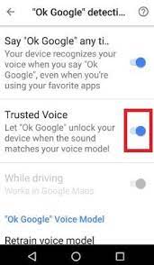 How To Enable Trusted Voice In Google Assistant Android Nougat Say Google Google Voice Phone Apps
