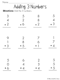 Adding 3 Numbers Mega Pack Kids Math Worksheets Math Addition Worksheets 1st Grade Math Worksheets