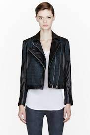 Fashion Shopping Helmut Lang Crosshatched Leather Biker Jacket 1 195 Fashion Fashion Scout Girl Fashion
