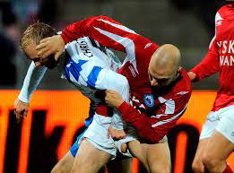Danish soccer player Christian Holst DICK SLIP !
