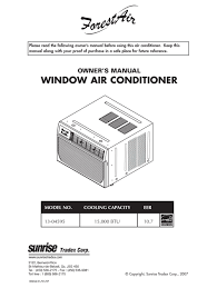 Sale price $768 00 $768.00 regular price $988 99 $988.99 save $220 mini split ductless systems. Forestair 13 04595 Owner S Manual Pdf Download Manualslib