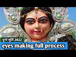 बड़ी मूर्ति मे आँख कैसे बनाये? how to make eyes in big murti. devi murti  kala kendra