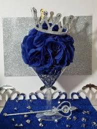 Baby showers are the cutest parties ever! Martini Flower Ball Royal Prince Baby Shower Table Centerpiece Prince Baby Shower Royal Prince Baby Shower Baby Shower Table Centerpieces