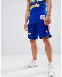 News, highlights and some cool stuff about the denver nuggets. Mitchell Ness Nba Denver Nuggets Swingman Shorts In Blue For Men Lyst