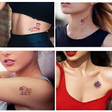 Usa 6 sheets temporary tattoos for men adults skull on american flag t for men temporary tattoo for women neck arm chest for woman 3.7 x 3.7 inch $12.99 $ 12. Buy Usa Flag Tattoos Patriotic Stickers Independence Day July 4th Party Decoration Body Art Fake Temporary Tattoos Decals For Women Men Girls Kids Face Arm Skin Decor Supplies 31 Patterns Online In