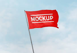 Download Flag In Wind Mockup Mockupworld Mockup Design Mockup Free Download Free Mockup PSD Mockup Templates