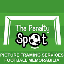 (soccer) a small white spot, painted on the grass, twelve yards in front of the centre of the goal line, from which all penalty kicks are taken. Celtic Memorabilia The Penalty Spot Home Facebook