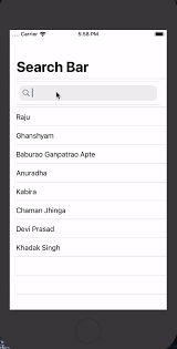 Implement A Search Bar In Swiftui View App Implement User Interface