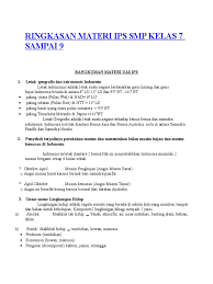 Maybe you would like to learn more about one of these? Ringkasan Materi Ips Smp Kelas 7 Sampai 9 Pdf