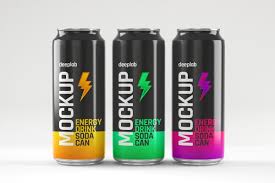 Glossy Soda Can Mockup Set In 2020 Drinks Packaging Design Energy Drinks Packaging Soda Can