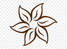 Download How To Set Use Brown Flower Svg Vector Simple Flower Drawing Clipart 3299040 Pikpng