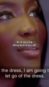 Naomi Touch Her Dress