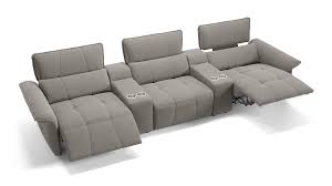 Verstellbare sofagarnitur elektrische fußstützen couch leder sofa kino 3+2 sitz. 3er Kinositze Adria Heimkino Couch Sofanella
