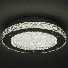 Some recessed led light fixtures can be pulled directly out of the ceiling. Led Flush Mount Light Fixture 13 Inch Crystal Chandelier Auffel Dimmable Minimalis Ceiling Light Fixtures 2640lm 4000k Daylight White Glass Steel Chandelier For Kitchen Island Garage Bedroom Hallway Buy Online In Antigua And Barbuda At Antigua