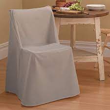 Loop the ties for a casual look or make a bow. Sure Fit Cotton Duck Folding Dining Chair Slipcover Walmart Com Walmart Com