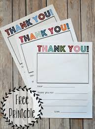 Kids that are more adept writers can. Printable Thank You Note Three Little Ferns Family Lifestyle Blog