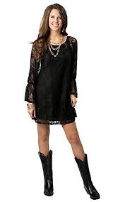 Shop Women S Western Cowgirl Dresses Free Shipping 50 Cavender S Cowgirl Dresses Black Lace Long Sleeve Dress Western Dresses