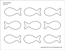 Patterns include sharks, mermaids, sea shells, fish scale patterns, and starfish svg templates and designs. Fish Shapes Free Printable Templates Coloring Pages Firstpalette Com Fish Template Fish Printables Fish Coloring Page