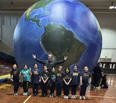 Holy Family Academy holds Earth Dome Assembly