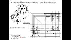 While a sectional is a great way to maximize seating, it shouldn't disrupt traffic. Engineering Drawing Tutorials Orthographic And Sectional Views T 11 1 Youtube