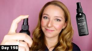 Nyx Matte Finish Setting Spray Review Day 198 Of Trying New Makeup Every Day Youtube