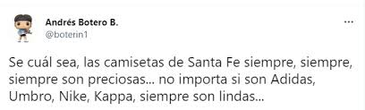 Jun 18, 2021 · independiente medellín quiere volver a las finales del fútbol colombiano, y por esa razón no se ha quedado quieto en el tema de fichajes. Santa Fe Presenta Su Nueva Indumentaria Y Su Presidente Se Refiere A La Llegada De Tres Refuerzos Infobae