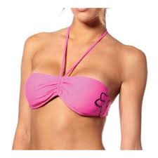 Fox Racing Womens Swimwear Follow You Bandeau Top Pink Girls Swimsuit Bikini