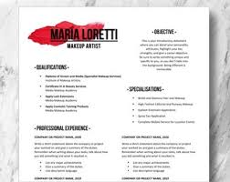 Makeup artist cover letter for mac for the order you will receive an order confirmation email from us. Makeup Artist Resume Etsy