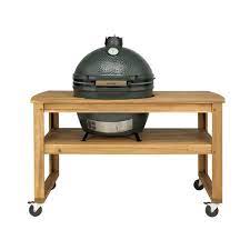 big green egg xl met acacia tafel groene eieren grote groene eieren tafel op wielen