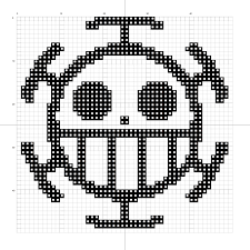Hang up this fun cross stitch pattern to help ease the pain. Heart Pirates Logo Pony Stitching