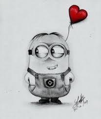 Amor Minion Dibujado A Lapiz Dibujos Animados A Lapiz Animes A Lapiz Dibujos