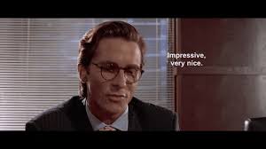 American Psycho Business Card Impressive Very Nice Gif Gfycat Acegif is an internet portal with the best gifs on any topic. impressive very nice gif