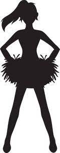 Cheerleader Silhouettes Cheerleading Party Silhouette Cheer Mom