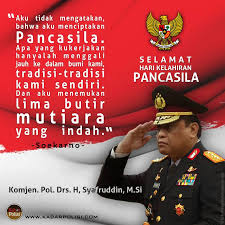 Di hari lahir pancasila ini, kamu bisa berbagi kata bijak maupun pantun kepada kolega via whatsapp, atau medsos seperti facebook, instagram dan. Hari Lahir Pancasila Archives Kabarpolisi Com