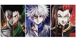 لوحة متعددة الأشكال هيسوكا ايلومي قون كيلوا من انمي هنتر art sekai stray dogs anime anime wallpaper iphone anime wallpaper