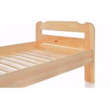 einzelbett mit lattenrost aus kiefer massiv 80x200 cm massives holz bett