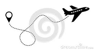 Plane Vector Icon Black Label Symbol For The Map Aircraft Editable Stroke Illustration In White Background Plane Vector Symbols Vector Icons