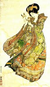 Etude Des Motifs Textiles Chinois Avec Le Kimono Les Arts Peinture Japonaise Motifs Textiles