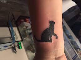 Cat Tattoo Wrist Tattoo Tattoos For Women Tattoos Cat Tattoo