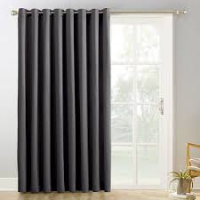 Sun Zero Blackout 1 Panel Ludlow Patio Door Window Curtain 100 X 84 Patio Door Curtains Patio Doors Door Curtains