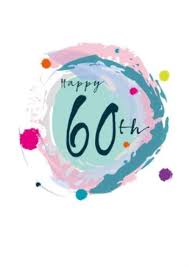 These black and silver foil 60th birthday party favor stickers are the perfect final detail to add to your upcoming party. Modern Watercolour Paint Effect Happy 60th Birthday Card Moonpig