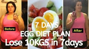 Egg Diet Plan How To Lose 10 Kgs In 7 Days Weight Loss Motivation Diet Plan Youtuberandom