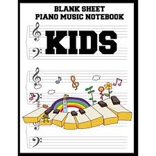 The page is outlined with stars and is preferred by the children. Buy Blank Sheet Piano Music Notebook Kids 100 Pages Of Wide Staff Paper 8 5x11 Perfect For Learning Paperback November 7 2018 Online In Indonesia 1730991297